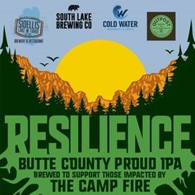 Resilience Butte County Proud IPA beer label
